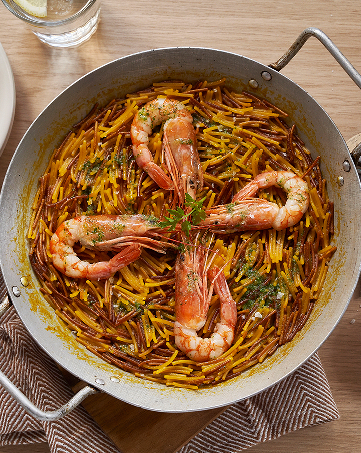 Shrimp Noodles with Parsley Oil – Bertolli Olive Oil