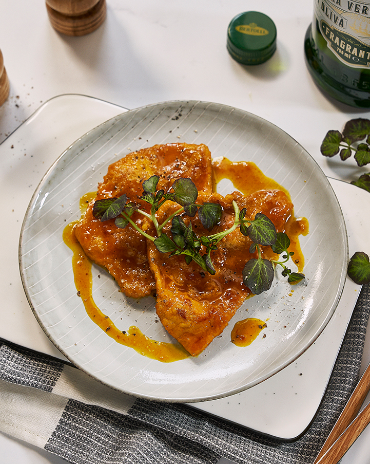 Saffron Veal Scaloppini – Bertolli Olive Oil